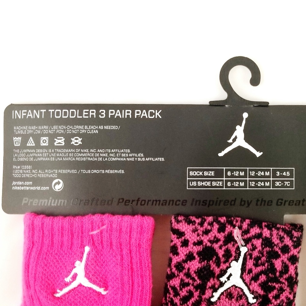 NEW NIKE JORDAN INFANT TODDLER SOCK PACK - Baby - Picture 5 of 6